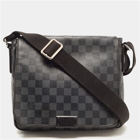 louis vuitton damier graphite district pm|louis vuitton damier wallet.